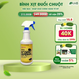Bình xịt đuổi chuột chính hãng AMB Rodent Defense, chai xịt chống chuột nhập khẩu