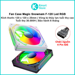  Fan Case Magic Snowman F-120 | Kích thước 120x120x25 mm | Vòng bi thủy lực | Tuổi thọ 30k giờ | Bảo hành 6 tháng 