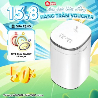 Máy giặt Mini Moaz BÉBÉ MB068 phiên bản mới nhất có chức năng giặt nóng 70 độ, kèm sấy khô tiện lợi cho bé