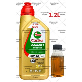 Dầu nhớt tổng hợp tay ga castrol power-1 scooter 4t 10w40 1.200ml