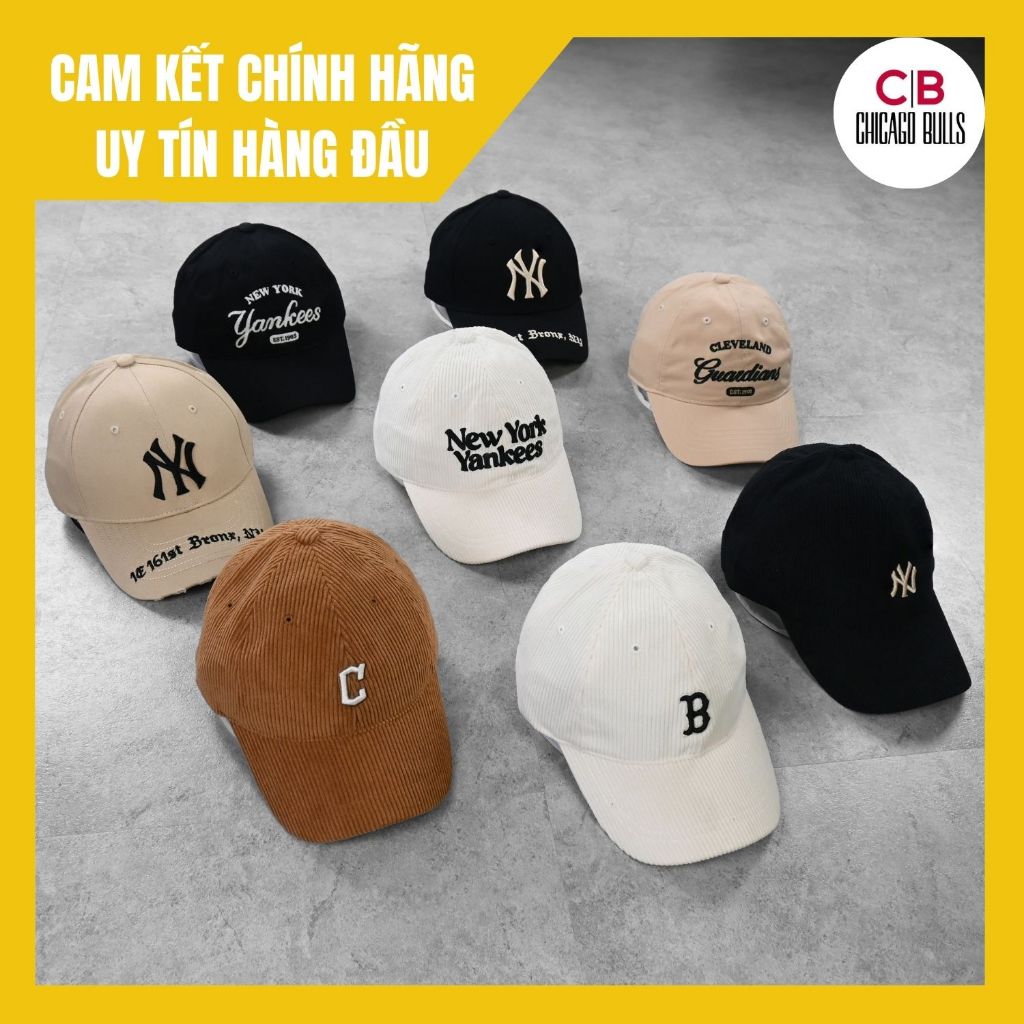 (𝗖𝗵𝗶́𝗻𝗵 𝗵𝗮̃𝗻𝗴) Mũ/Nón lưỡi trai MLB Yankees 19xx - Không tem tag code