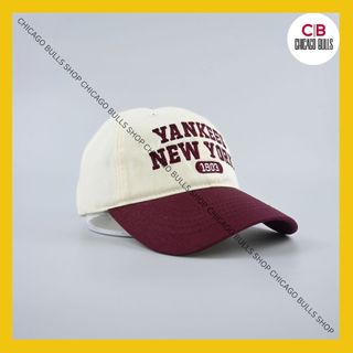 (𝗖𝗵𝗶́𝗻𝗵 𝗵𝗮̃𝗻𝗴) Mũ/Nón lưỡi trai MLB Yankees 19xx - Không tem tag code