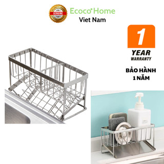 Giá inox 304 Để Đồ Rửa Chén Bát, Kệ Để Đồ Bồn Rửa Tiện Lợi Kèm Khay Hứng Nước, Tiện Lợi