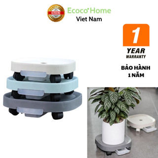 Đế Kê Chậu Cây, Đế Lót Chậu ,Cây Cảnh Có Khay Hứng Nước Bánh Xe Tiện Lợi, Có Khoá Chốt Bánh Xe