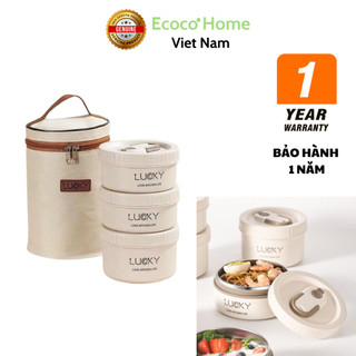 Hộp Đựng Cơm Văn Phòng Chính Hãng 3 Tầng Inox 304 Chống Gỉ Siêu Bền DOMYDO