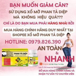 Giảm cân cấp tốc cơ địa khó giảm Phan Tả Diệp Combo 10 hộp giá sỉ, Có Bảo Hành