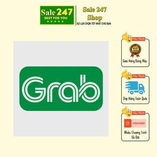 Logo Grab Dán Xe Chống Nước Độ Bền Vượt Trội