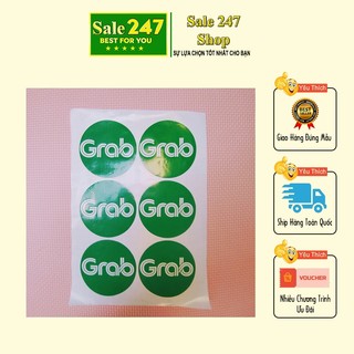 Logo Grab Dán Xe Chống Nước Độ Bền Vượt Trội