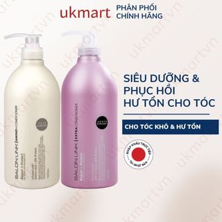 Dầu Xả Kumano Salon Link Extra Conditioner 1000ml Dành Cho Tóc Hư Tổn, Amino Phục Hồi Cho Tóc Khô
