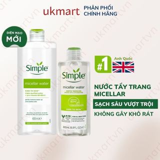 Nước tẩy trang Simple Kind To Kind Micellar Cleansing Water cho da nhạy cảm - Tẩy trang Simple