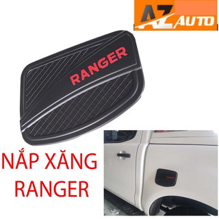 Nắp xăng Ford Ranger mạ, đen 2014-2024
