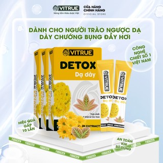 Nước Uống Bổ Sung Dạ Dày Vitrue Detox chống trào ngược giảm đau viêm loét đầy hơi khó tiêu thành phần tự nhiên