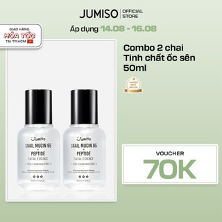 Combo tinh chất dưỡng da ốc sên jumiso snail mucin 95 + peptide 50ml x 2 chai