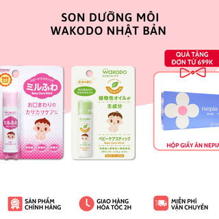 Son dưỡng môi Wakodo Nhật Bản 5g, dành cho bé từ sơ sinh - Mochishop