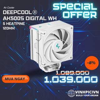 Tản nhiệt khí cpu deepcool ak500s digital white