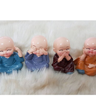 Bộ tượng chú tiểu tứ không (4 chú tượng)