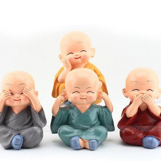 Bộ tượng chú tiểu tứ không (4 chú tượng)