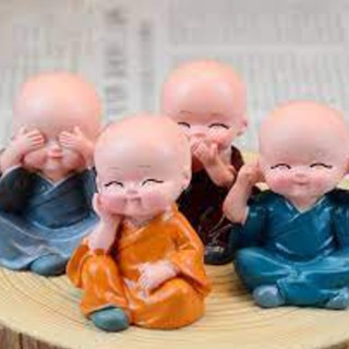 Bộ tượng chú tiểu tứ không (4 chú tượng)