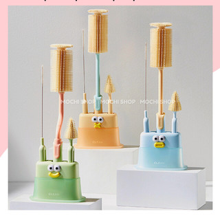 Bộ 3 dụng cụ cọ rửa BeeDoll. Đầu cọ ngàn sợi, loại bỏ cặn bã hiệu quả