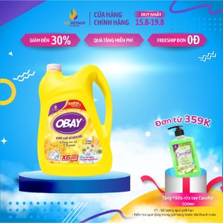 Nước giặt xả quần áo Obay chính hãng hương nước hoa Roman can 4,5L
