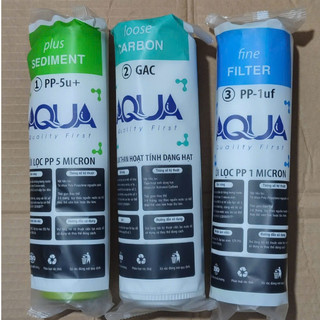 bộ lõi lọc aqua 123 cho máy lọc nước