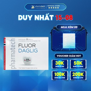Viên ngậm bảo vệ sức khoẻ răng miệng Pharmatech Fluor Daglig Lọ 30 viên