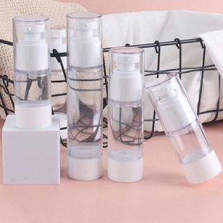 Chai Nhựa Chiết Mỹ Phẩm Hút Chân Không 30ml/50ml/100ml Chai Xịt Giọt Dùng Đựng Serum, Kem Dưỡng, Kem Chống Nắng