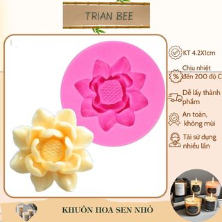 khuôn silicon hình bông hoa sen nhỏ, Khuôn tạo hình Trian Bee