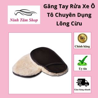 Găng Tay Rửa Xe Ô Tô Chuyên Dụng Lông Cừu ( loại 1 mịn đẹp ) – 1 Chiếc