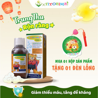 Pharmalife Fitobimbi FERRO C 200ml bổ sung sắt, kẽm hữu cơ, tặng 1 lồng đèn Fito