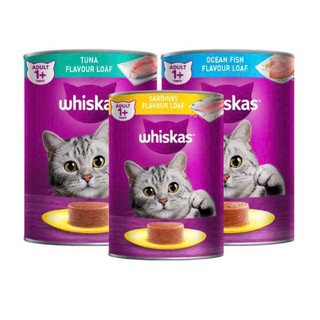 Pate whiskas lon 400g cho mèo lớn ( vị cá biển , vị cá ngừ)