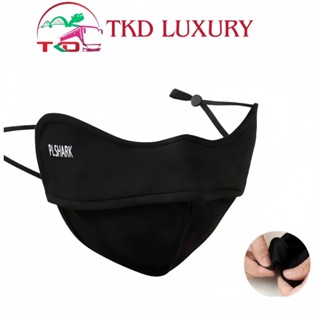 Khẩu trang chống tia uv logo PLSHARK đổi màu theo nhiệt độ nắng chất liệu cao cấp mềm mịn mát thông thoáng - FENITE