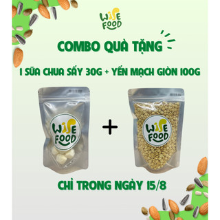 Combo 1 sữa chua sấy 30g + yến mạch giòn 100g