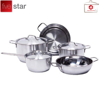 BỘ 5 NỒI FIVESTAR NẮP INOX 3 ĐÁY SỬ DỤNG ĐƯỢC TRÊN MỌI LOẠI BẾP
