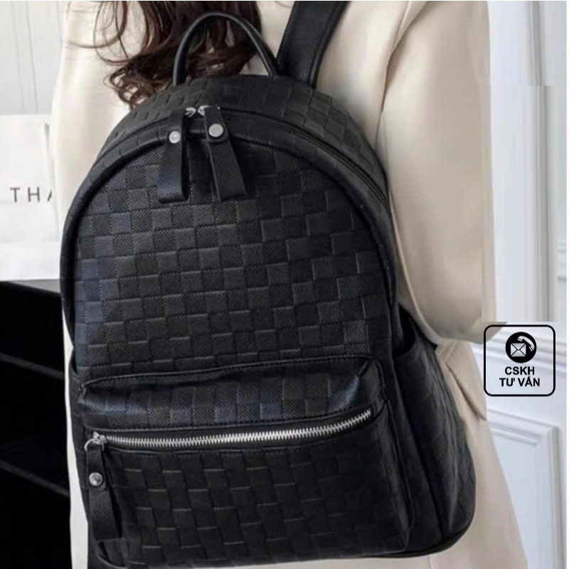 Balo nam nữ, caro bassic sz 40, dành cho cả nam và nữ, để được laptop 14,5inch - BL014
