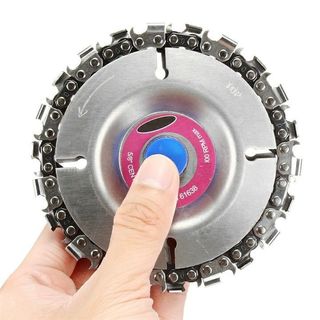 Đĩa Cưa Xích Tròn 4 INCH Gắn Máy Mài Máy Cắt - Lưỡi Cưa Xích Cắt Gỗ - Lưỡi Cắt Tạo Hình Điêu Khắc Gỗ Gắn Máy Mài 1 Tấc