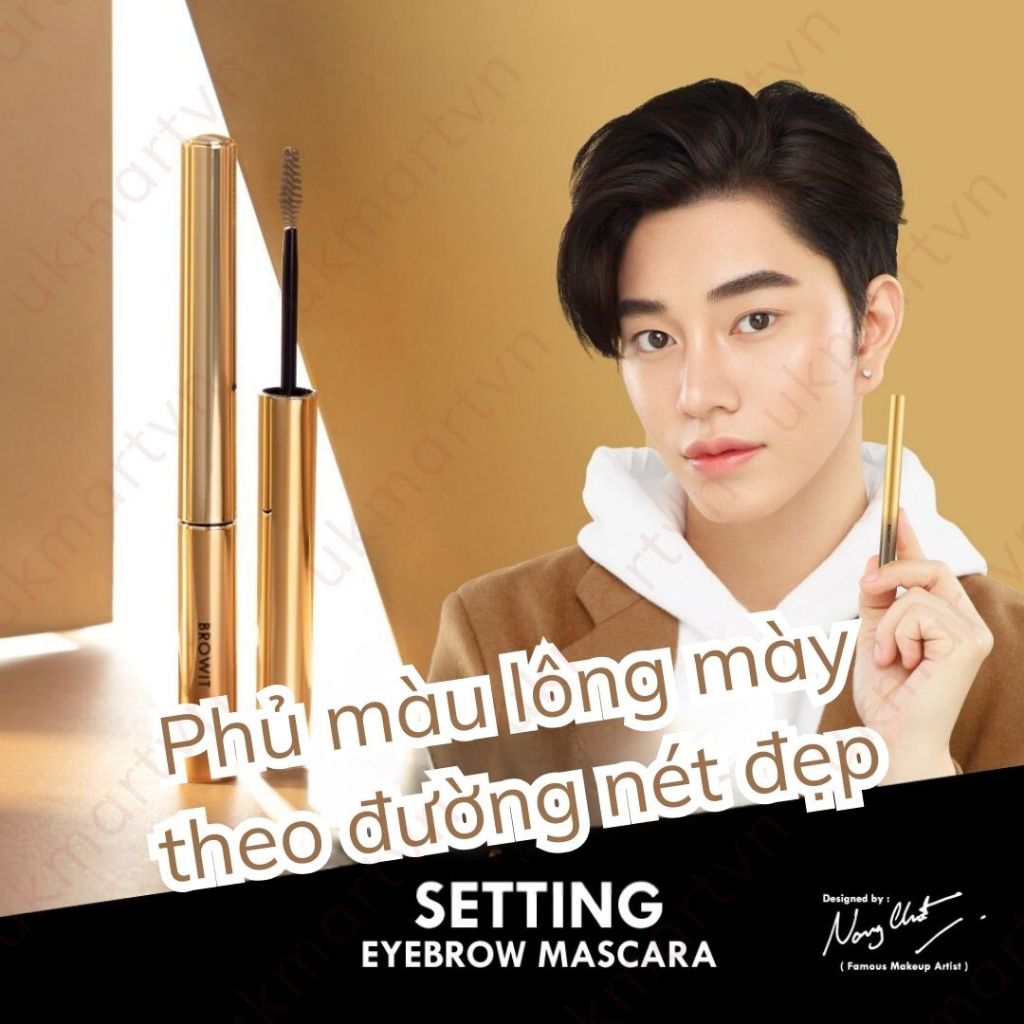 Bút Setting Eyebrow Mascara Định Hình Lông Mày Browit By NongChat Không Nhoè, Không Trôi