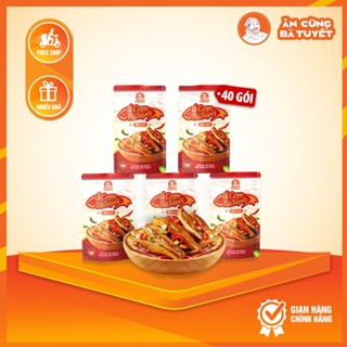 COMBO 40 gói CÁ CƠM  ĂN CÙNG BÀ TUYẾT đồ ăn vặt việt nam