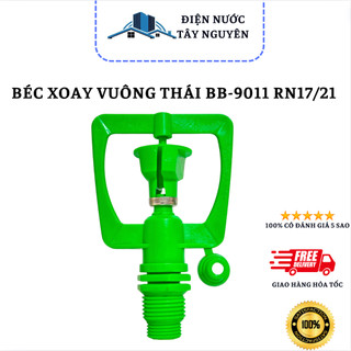 ComBo 5 Bộ Béc Xoay Thân Thái BB-9011 Hình Vuông 2 Tia Kiểu Thái Ren Ngoài 17/21