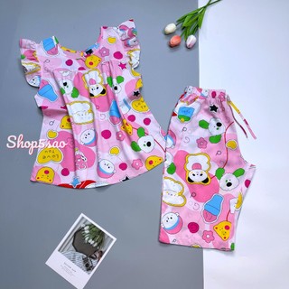 Đồ tole nữ, đồ bộ lanh mặc nhà cánh tiên lửng F21 VNXK (43-75kg) cao cấp, có Bigsize - SHOP5SAO