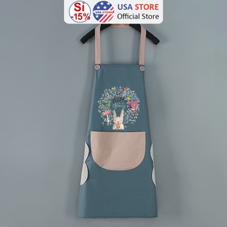 Tạp dề nhà bếp nội trợ họa tiết hoa - tạp dề làm bánh, nấu ăn, phục vụ, pha chế decor
