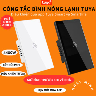 Công Tắc Bình Nóng Lạnh Wifi Tuya, Công Tắc Công Suất Cao Tuya 20A - 4400W, Hẹn Giờ Điều Khiển Từ Xa Qua App