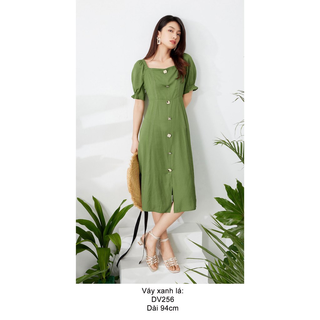 Váy xanh lá thương hiệu Eifini
