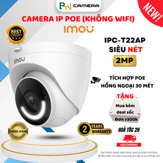 Camera ip poe imou ipc-t22ap 2.0 megapixel bảo hành 24 tháng, sử dụng nguồn poe