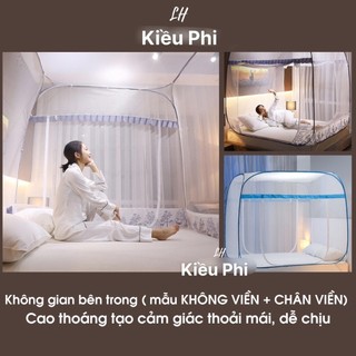 Màn chụp tự bung người lớn, màn khung vuông ngủ chống muỗi, màn mùng gấp gọn tiện lợi