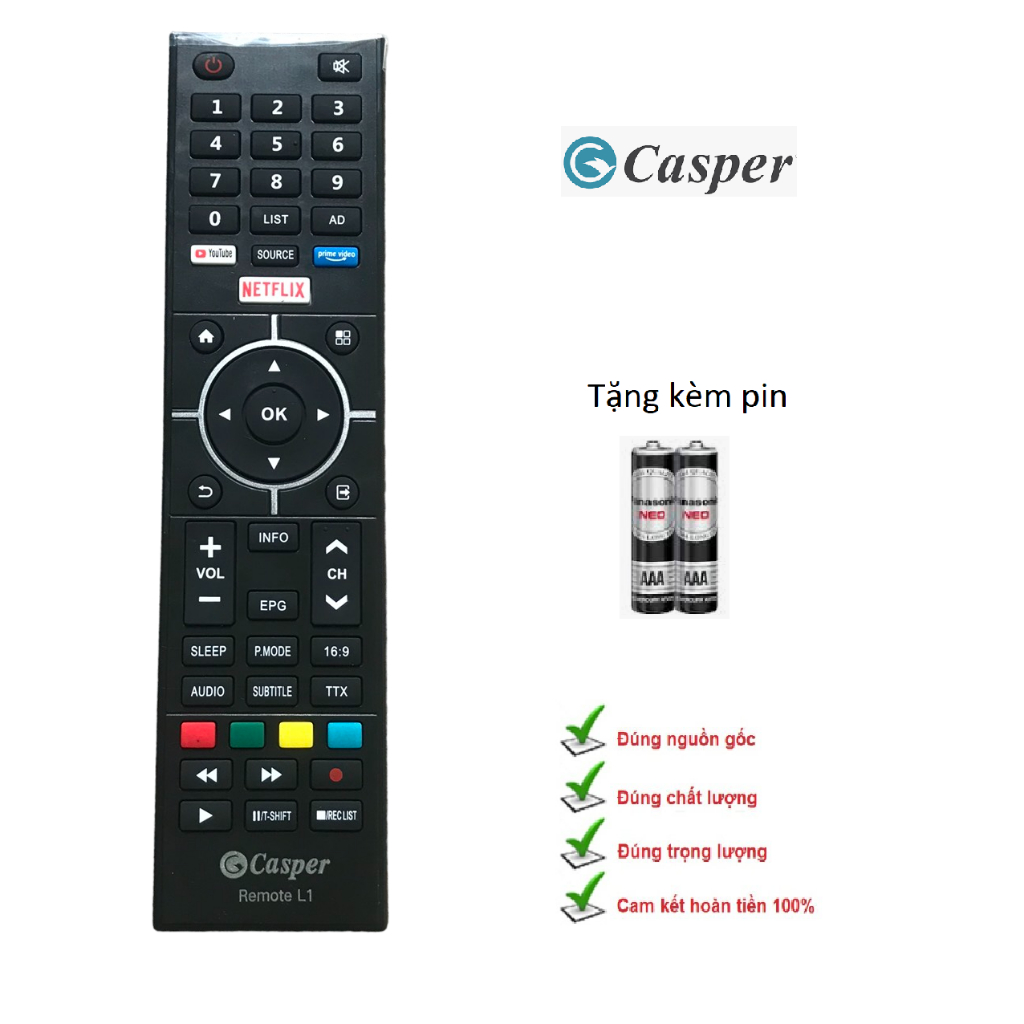 Điều khiển tivi casper Smart Tivi Casper 32 inch 32HX6200 hàng mới nguyên tem