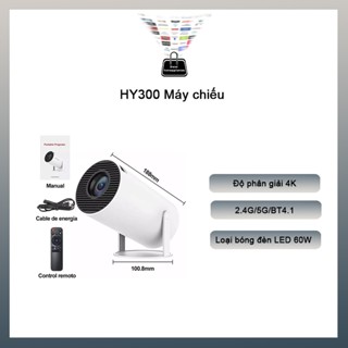 HY300 Máy chiếu mini xem phim Full HD 1080P 4K WIFI kép Bluetooth Android Kết nối điện thoại Laptop HDMI