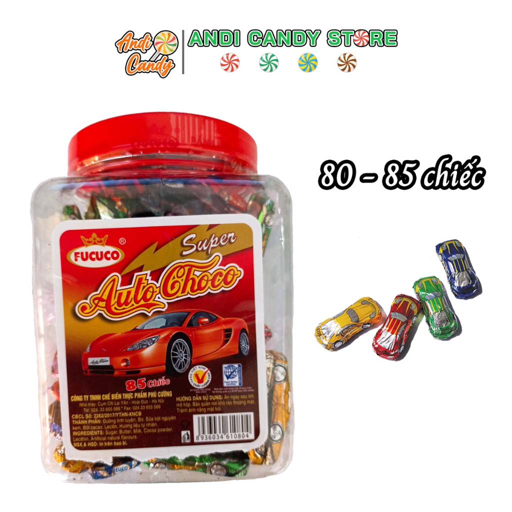 Kẹo Socola Hình Xe PHÚ CƯỜNG 80 Chiếc