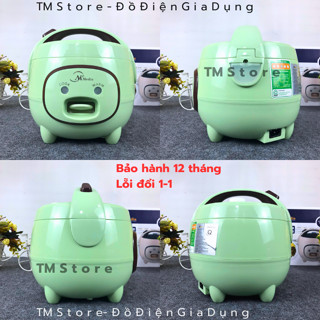 Nồi cơm điện mini NK MEDIA Nồi dáng đẹp nấu ngon và dẻo , Nồi cơm điện mini NK MEDIA MD-NC1076 chuẩn cao cấp TM Store