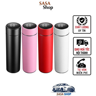 Bình Giữ Nhiệt Hiển Thị Nhiệt Độ 500ml Inox 304 Cao Cấp - In Logo Theo Yêu Cầu